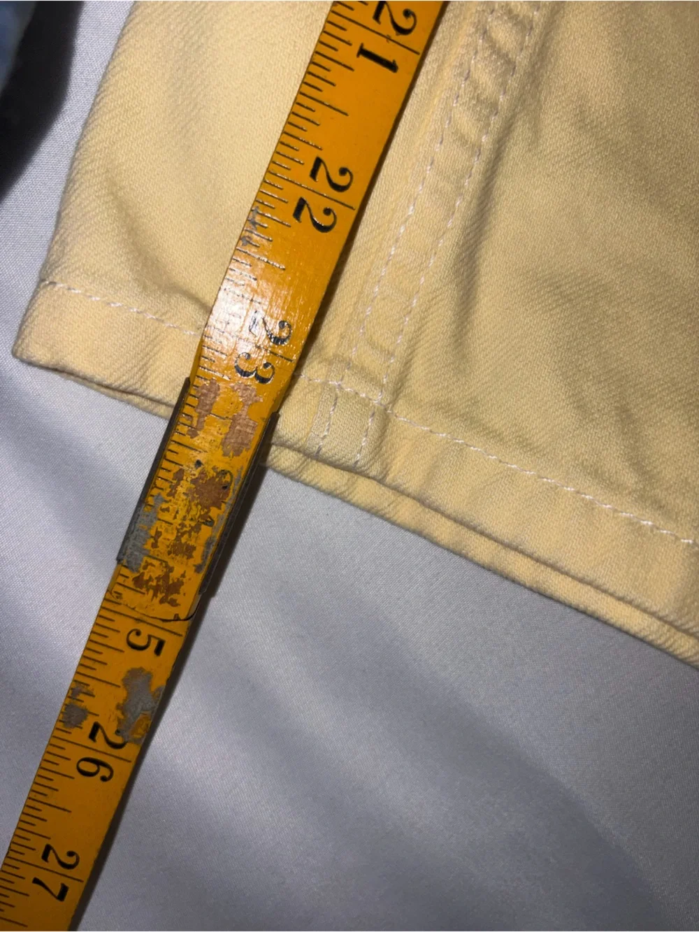 Topshop Men's Chinos in Pale Yellow Lot H